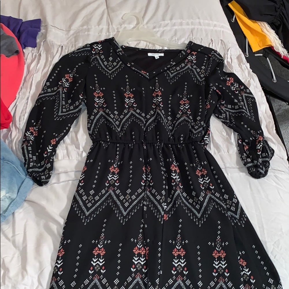Black/Floral dress